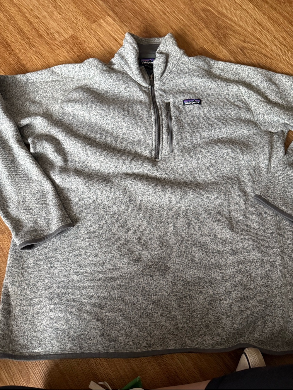 Patagonia Men's Heather Gray Quarter-Zip Fleece Pullover